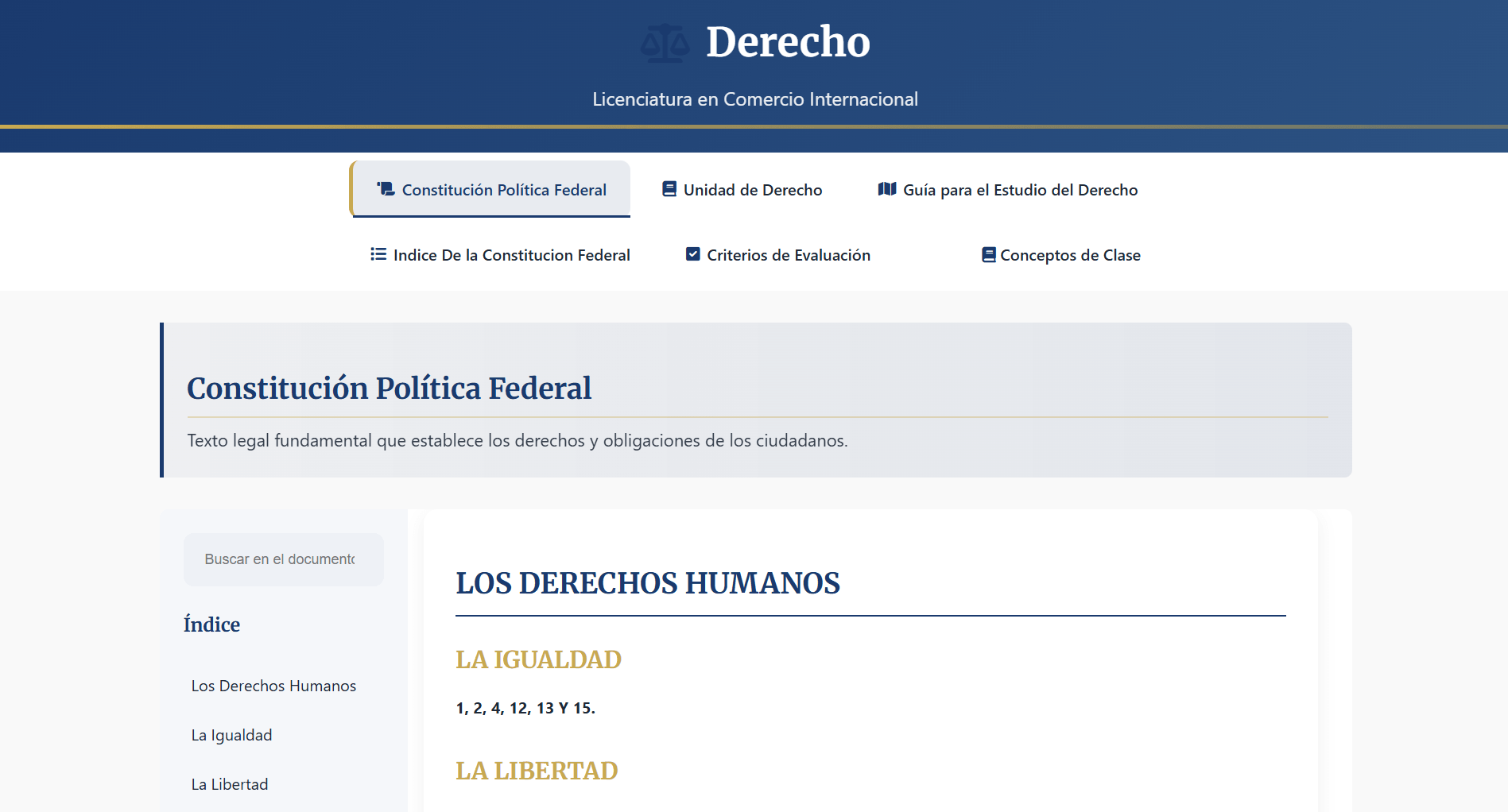 Derecho LCI 101